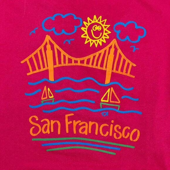 90s San Francisco graphic tshirt 1990s vintage - Picture 2 of 4